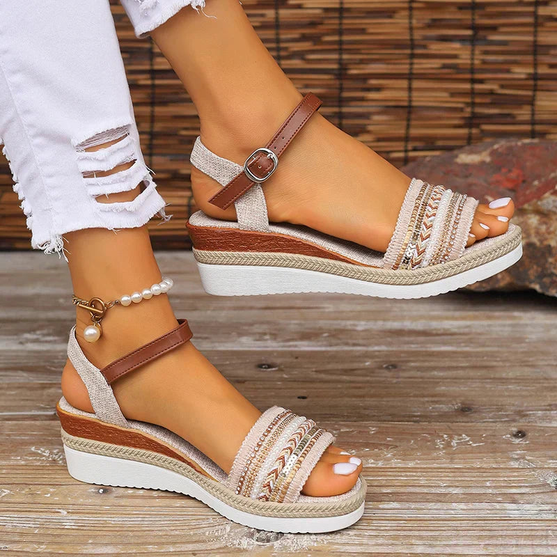Women's Relaxed Summer Sandals - Fashinoza