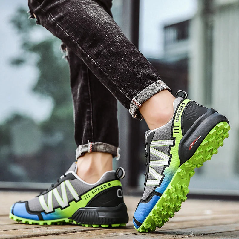 Men's Orthopedic Cycling Sneakers Flat Mountain Bike Shoes Outdoor Trekking Sneakers