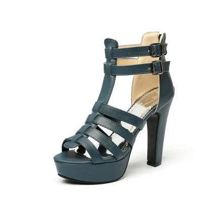 Lynette Women's Leather Wide Fit Flat Sandals