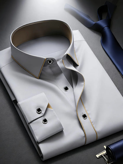 Men's Contrast Dress Shirt