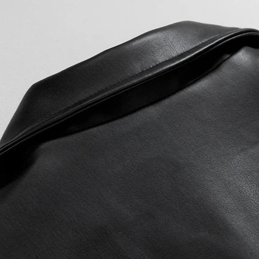 Alexander  | Men’s Oversized Leather Bomber Jacket