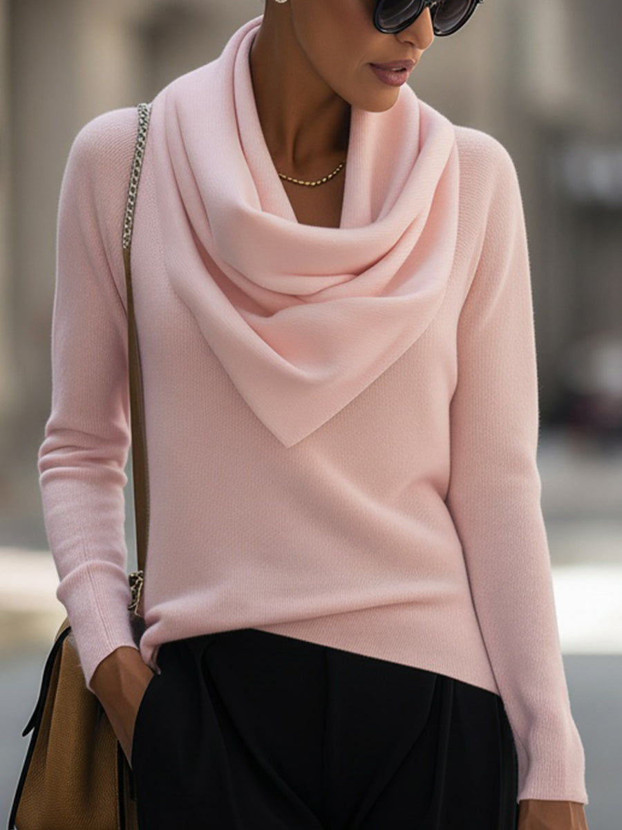 Women's Long-Sleeve Cowl Neck