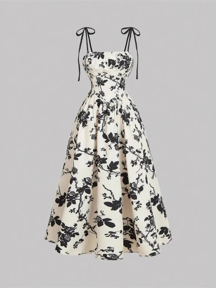 Women's Floral Sundress Flowy - 
Fashinoza