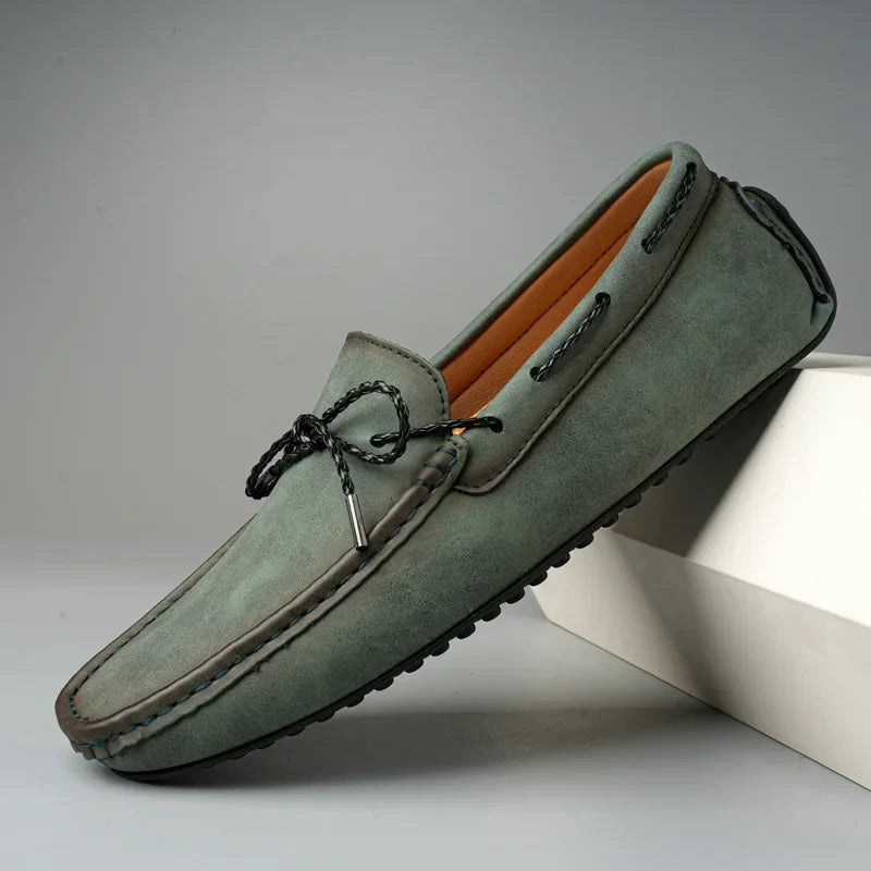 Men's Slip-On Moc Toe Loafers - Fashinoza