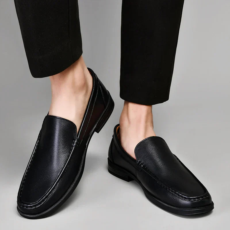 Men's Classic Slip-On Loafers Leather Comfortable