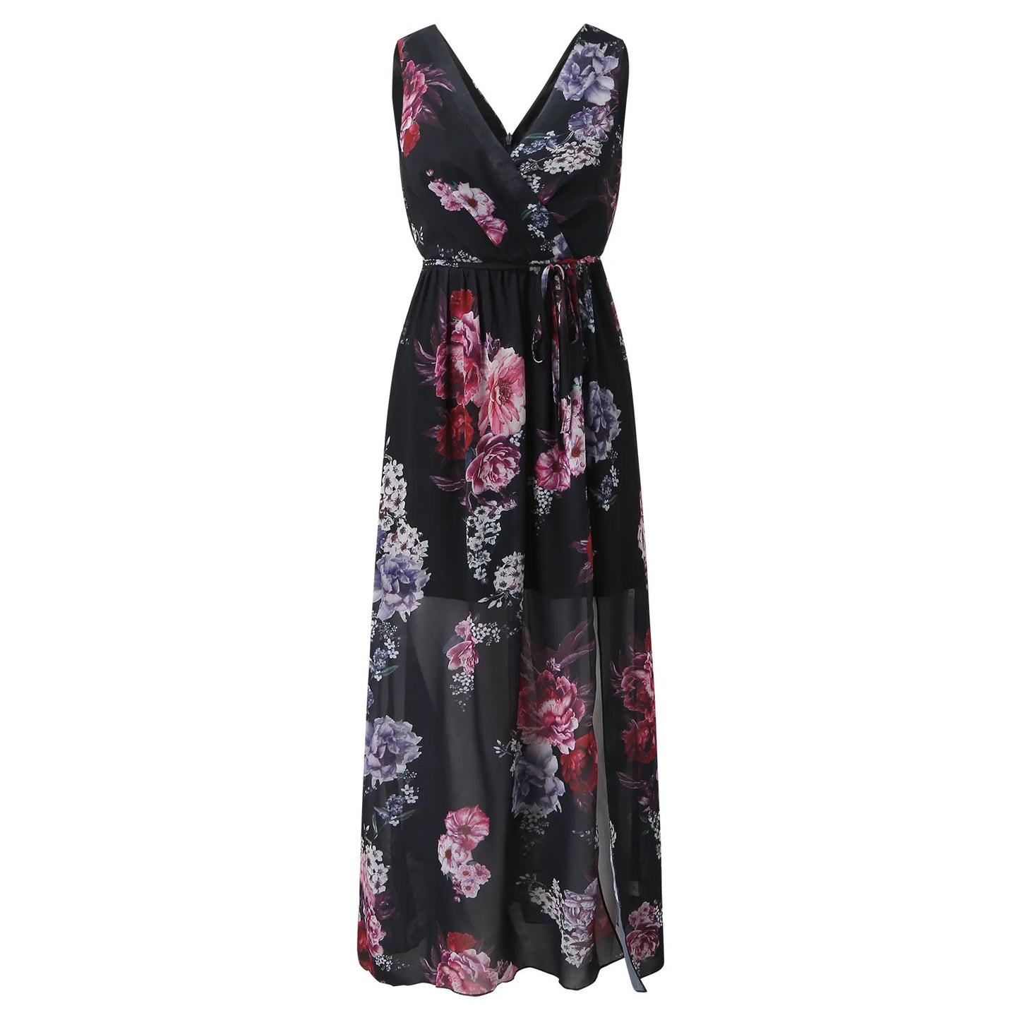 Women's Elegant Maxi Dress Slit Detail