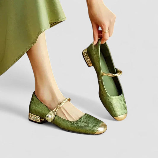 Women's Mary Jane Closed Toe Shoes Strap Design - Fashinoza