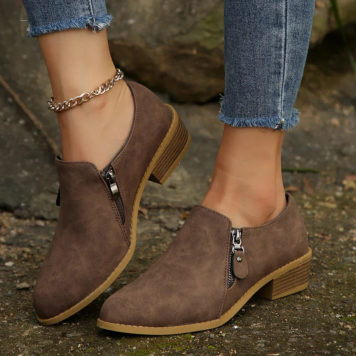 Women's Slip-On Boots Defined Heel