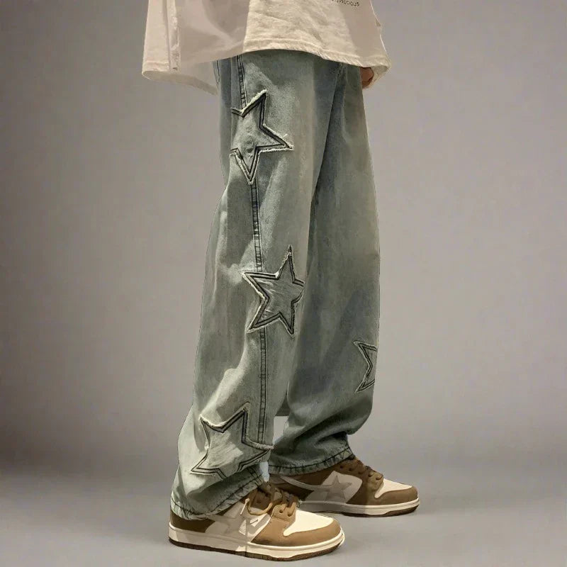 Women's Embroidered Denim Jeans - 
Fashinoza