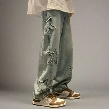 Women's Embroidered Denim Jeans - 
Fashinoza