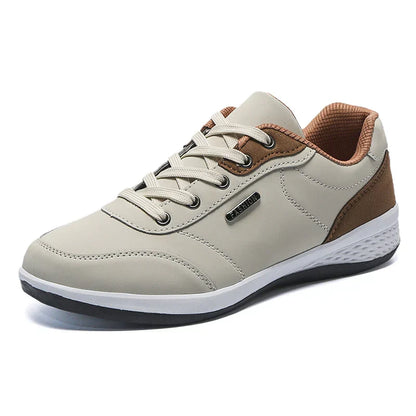 Men's Lace-Up Shoes Leather Comfortable Black