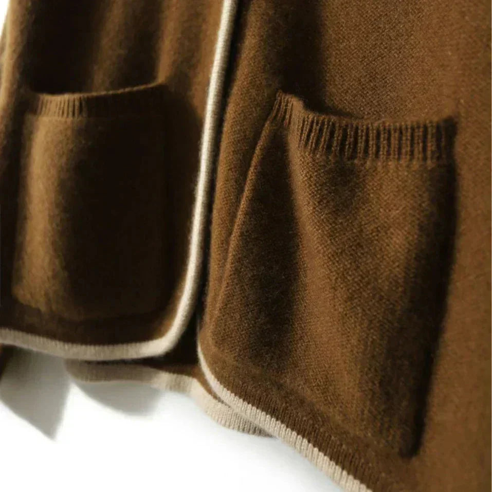 Women's Cardigan Sweater Four Patch Pockets