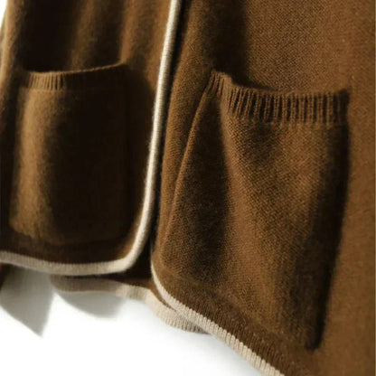 Women's Cardigan Sweater Four Patch Pockets