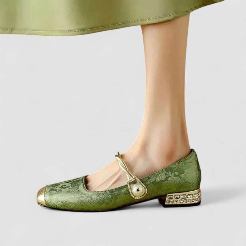 Women's Mary Jane Closed Toe Shoes Strap Design