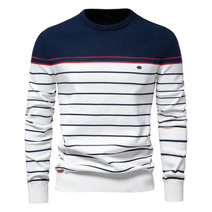 Men's Striped Sweater - Fashinoza