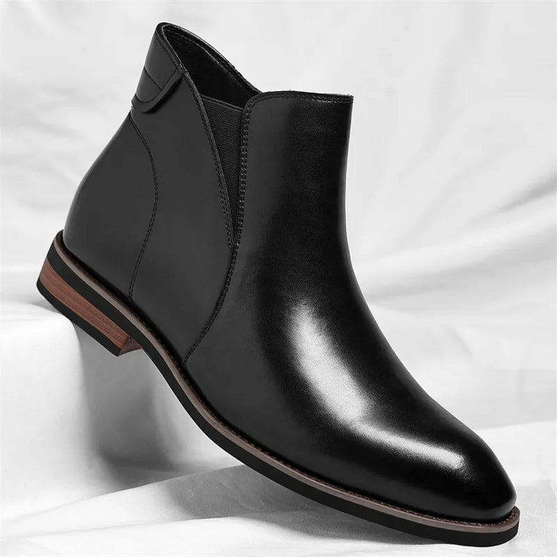 Lucciano Men's Leather Chelsea Boots
