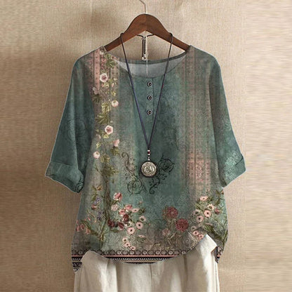 Women's Retro Blouse - Fashinoza