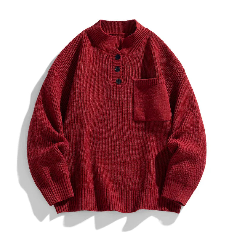 Keith | Men’s Spring Buttoned Knit Pullover
