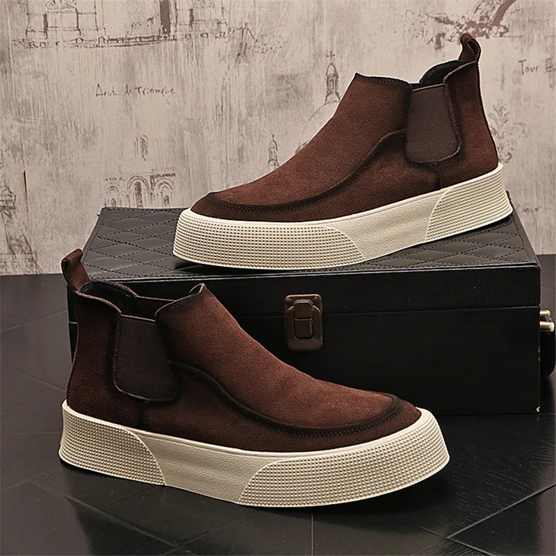 Matteo Men's Suede Chelsea Boot