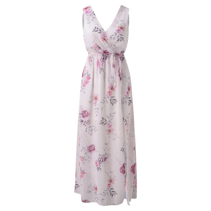 Women's Elegant Maxi Dress Slit Detail