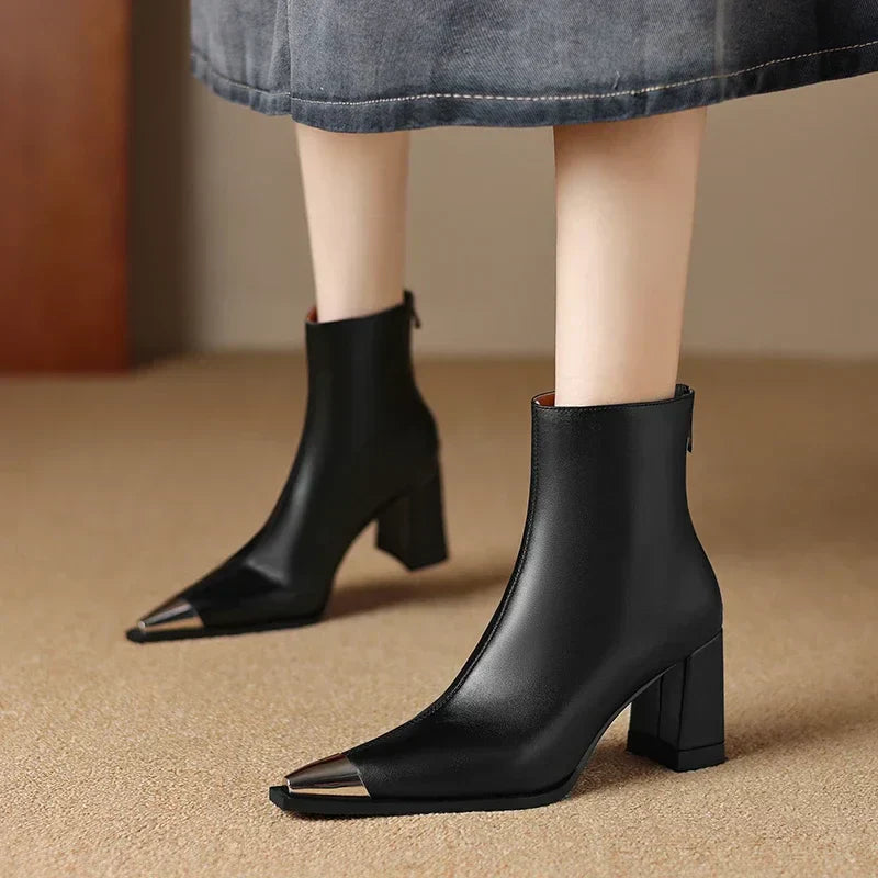 Women's Ankle Boots Toe Cap