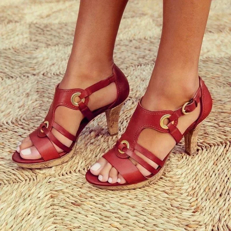 Women's Strappy Block Heels