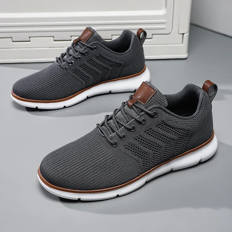 Men's Lace-Up Knit Sneakers