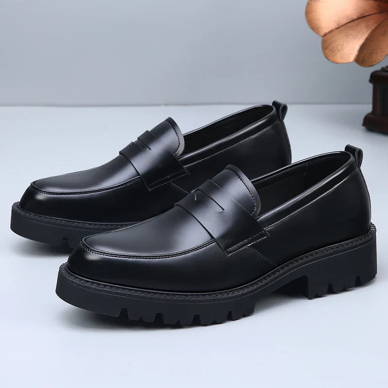 Men's Leather Dress Shoes Black