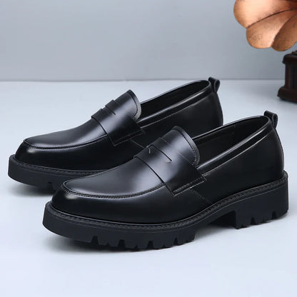 Men's Leather Dress Shoes Black
