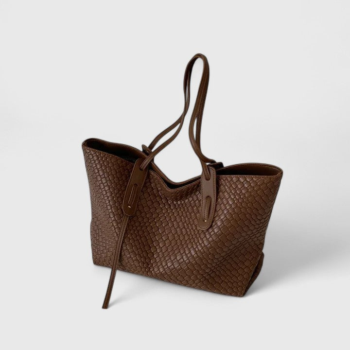 Classic Woven Tote Bag - Fashinoza