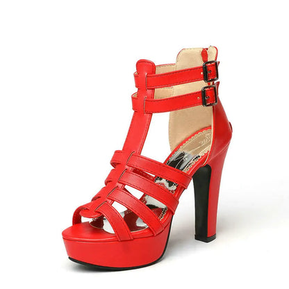 Lynette Women's Leather Wide Fit Flat Sandals