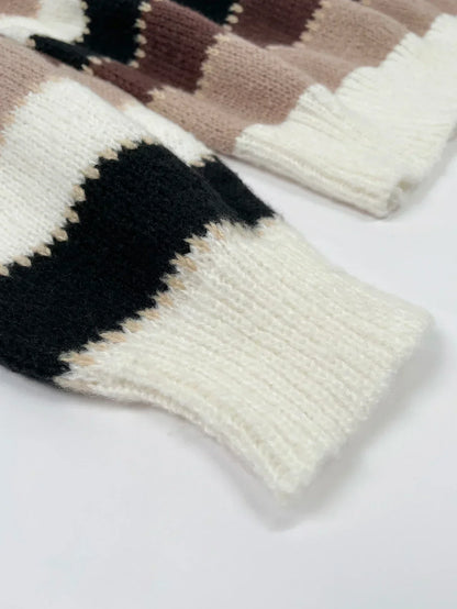 Women's Striped Sweater Loose Fit