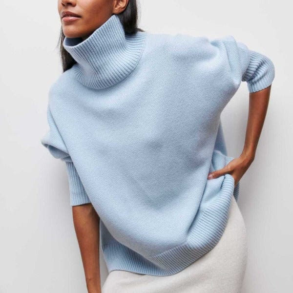 Women's Classic Turtleneck Sweater - Fashinoza