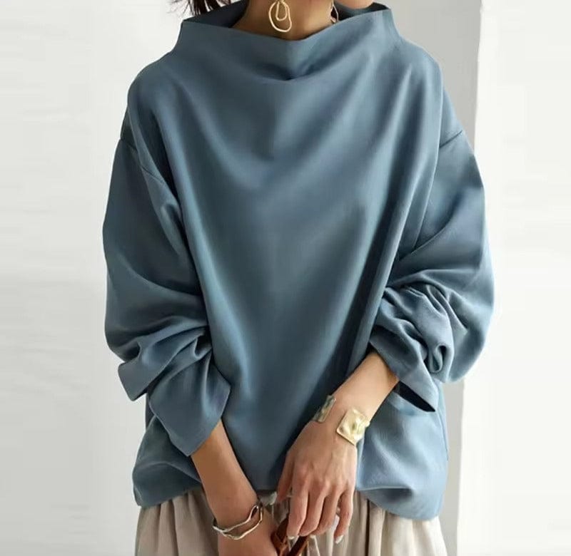Women's High Neck Soft Knit
