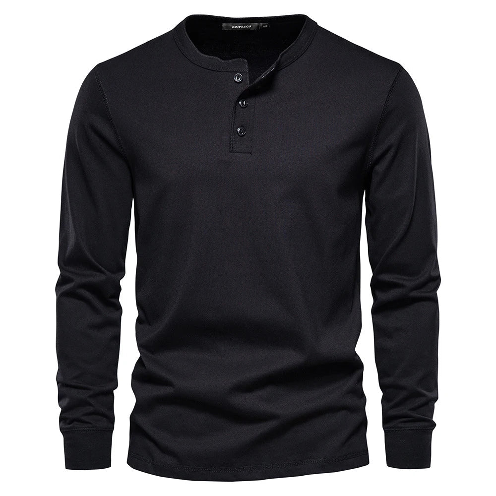 Nathan | Men Spring Long Sleeve Henley Top