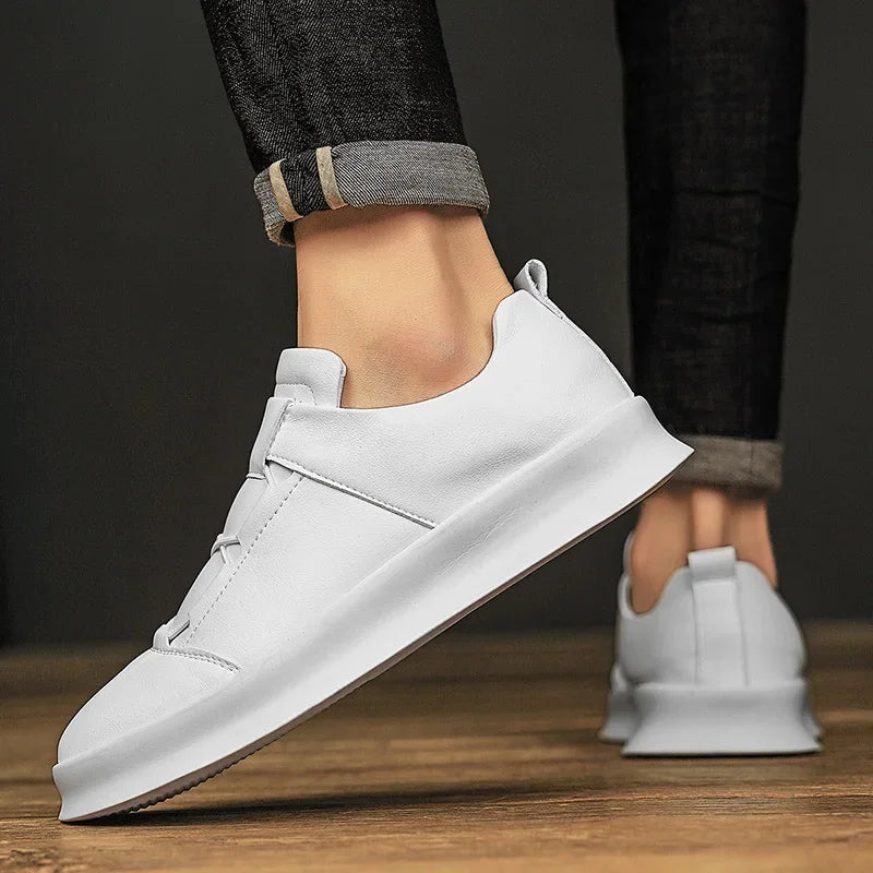 Men's Italian Leather Sneakers Marino