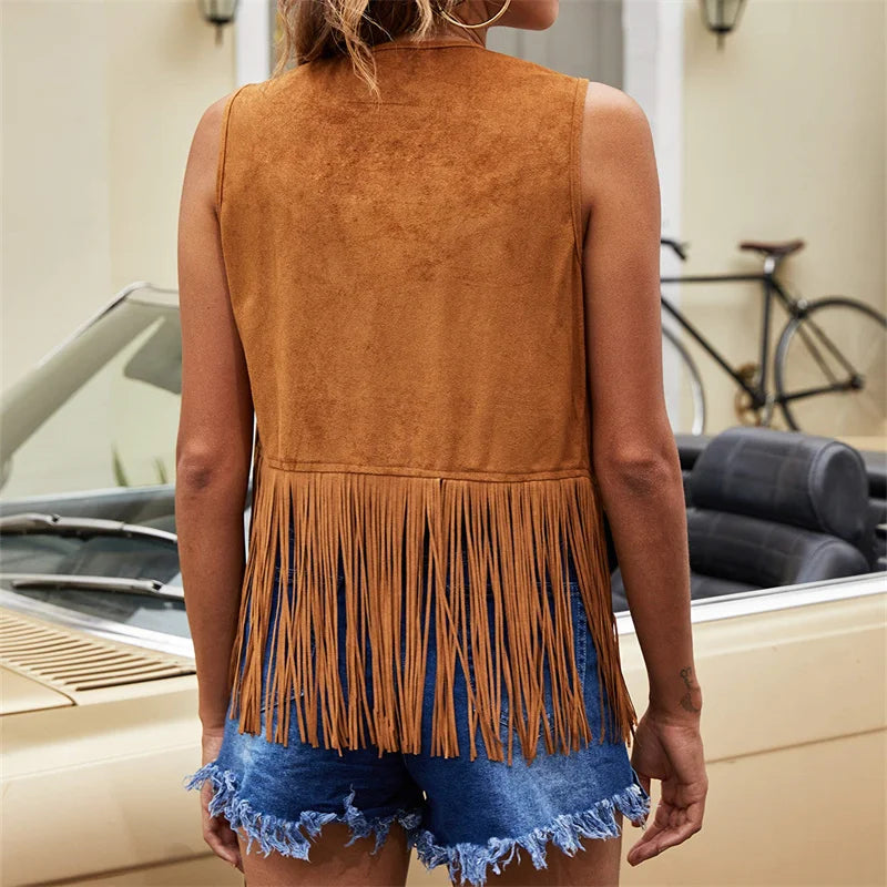 Women's Fringe Vest Vintage Style