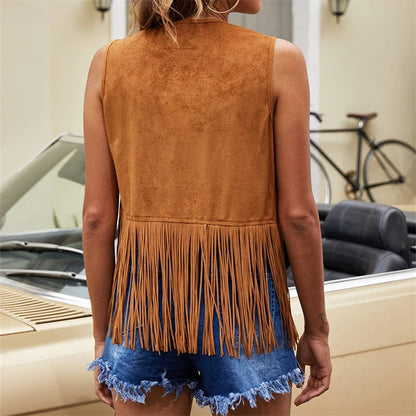 Women's Fringe Vest Vintage Style