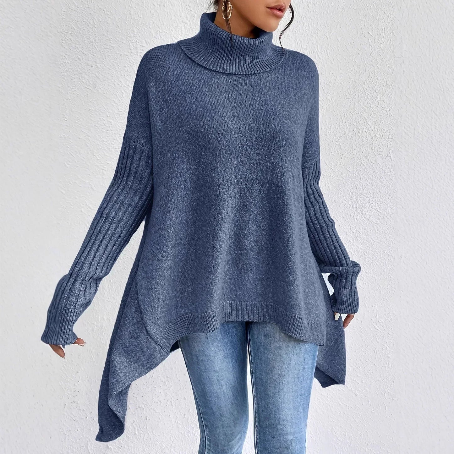 Gabriella | Women’s Relaxed Turtleneck Knit Sweater