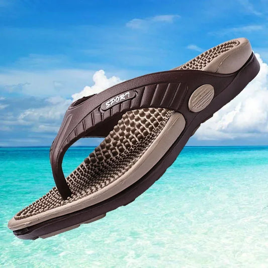 Men's Orthopedic Sandals Arch Support Contour Brown - 
Fashinoza