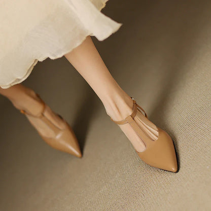Serava Genuine Leather Heels