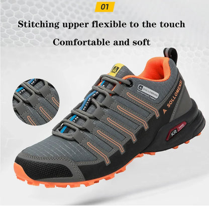 Orthopedic Men's Waterproof Hiking Shoes Non-Slip Outdoor Trekking Walking Sneakers