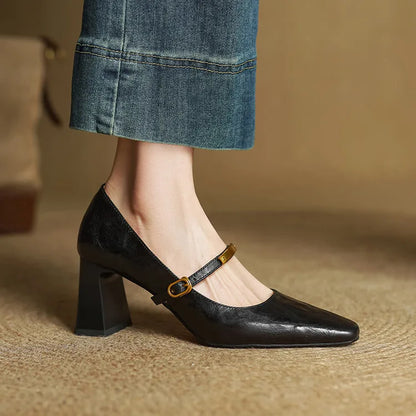 Auria Genuine Leather Heels