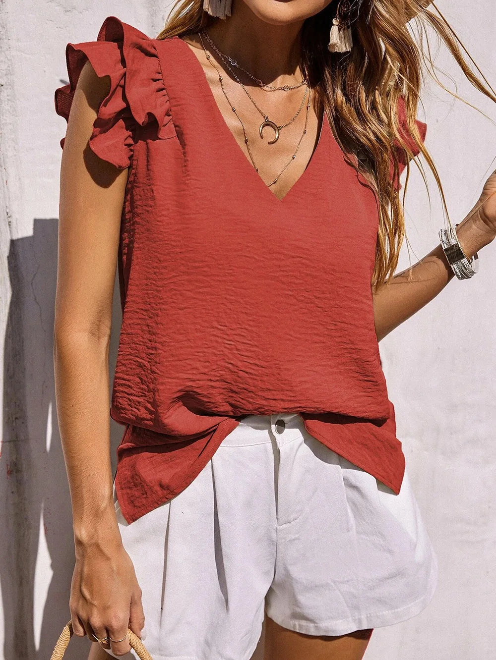 Women's Ruffle Sleeve Summer
