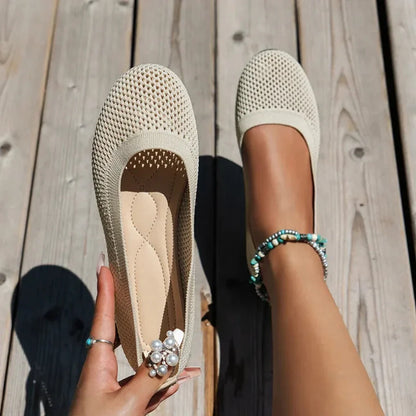Women's Slip On Flats Comfortable Summer Shoes - Fashinoza
