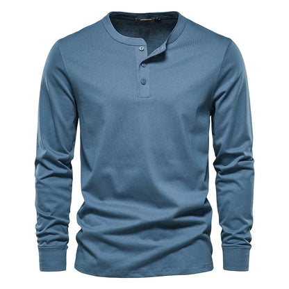 Nathan | Men Spring Long Sleeve Henley Top
