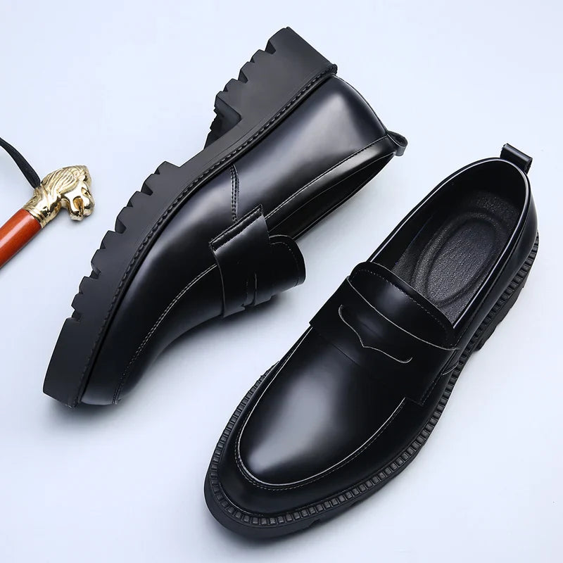 Men's Leather Dress Shoes Black