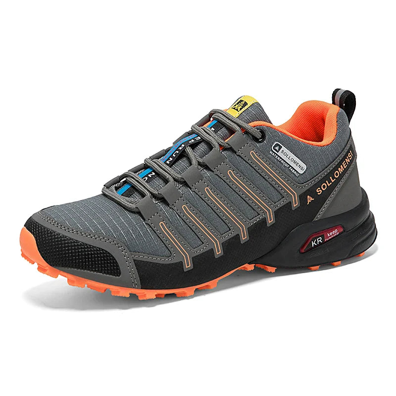 Orthopedic Men's Waterproof Hiking Shoes Non-Slip Outdoor Trekking Walking Sneakers