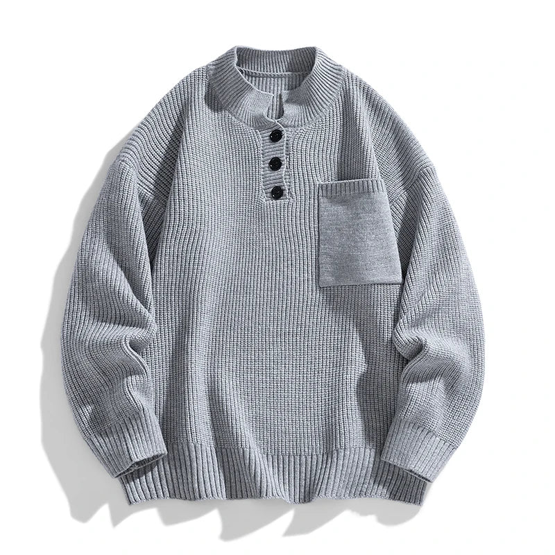 Keith | Men’s Spring Buttoned Knit Pullover