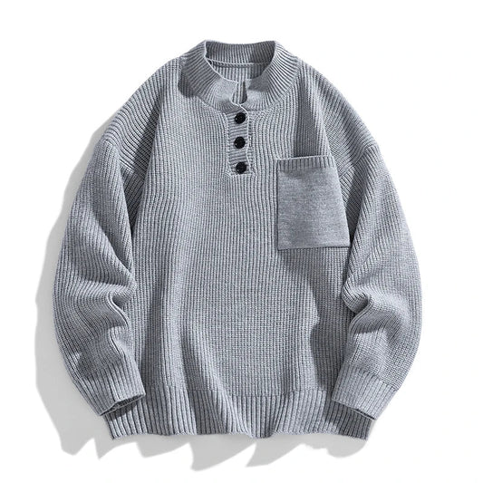 Keith | Men’s Spring Buttoned Knit Pullover